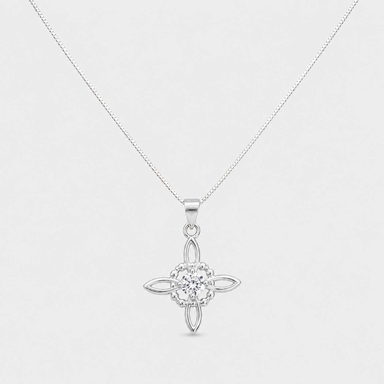Nudo de Brujas Circón Plata