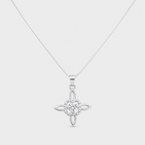 Nudo de Brujas Circón Plata