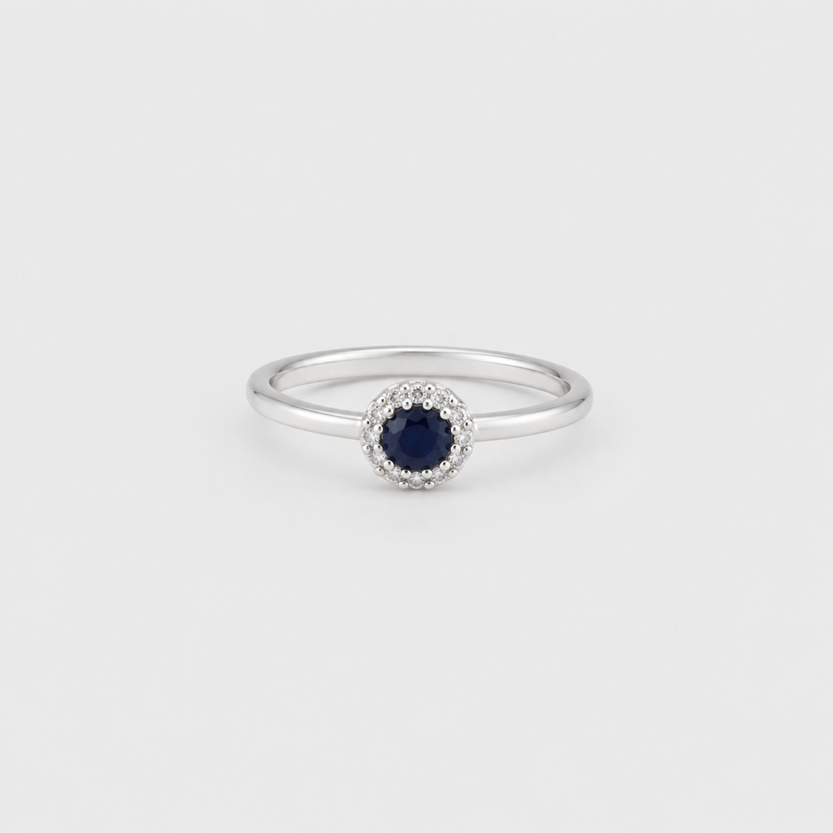 Anillo mini Lady zafiro circones plata