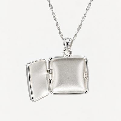 Collar Relicario Tesoro Plata