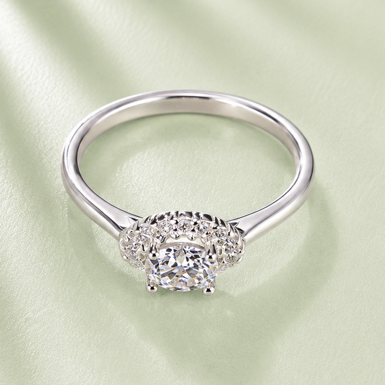 Anillo Solitario Florencia Moissanita