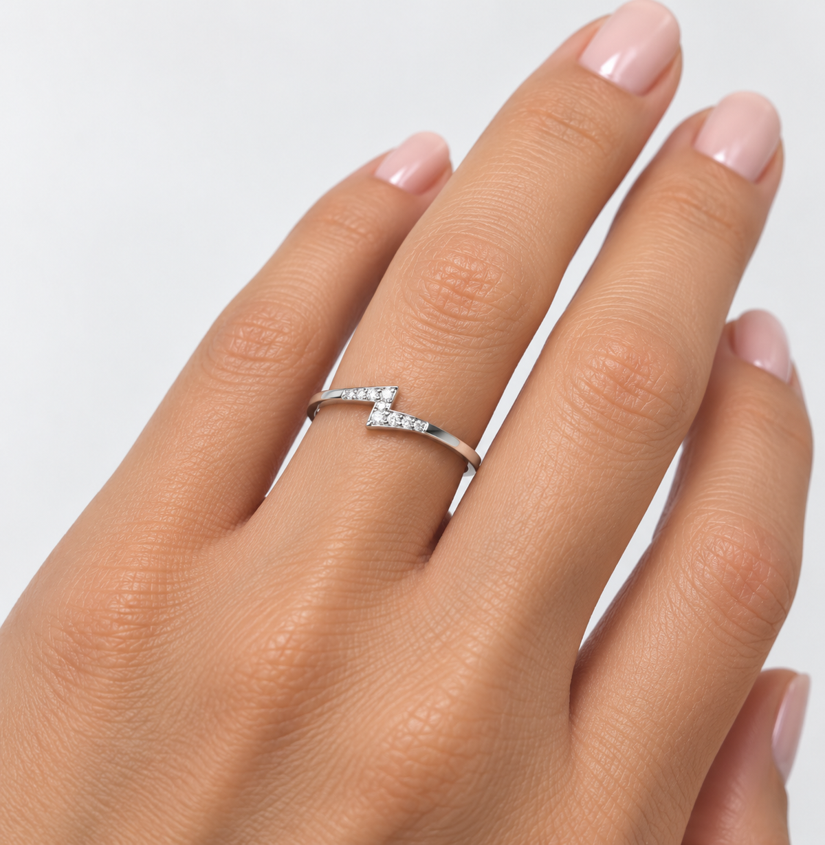 Anillo Rayo Plata
