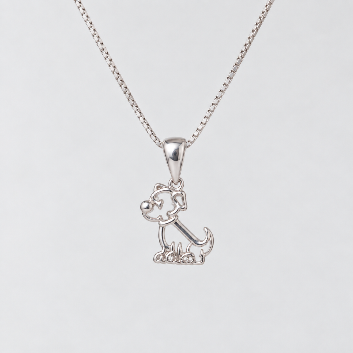 Collar Perrito Plata